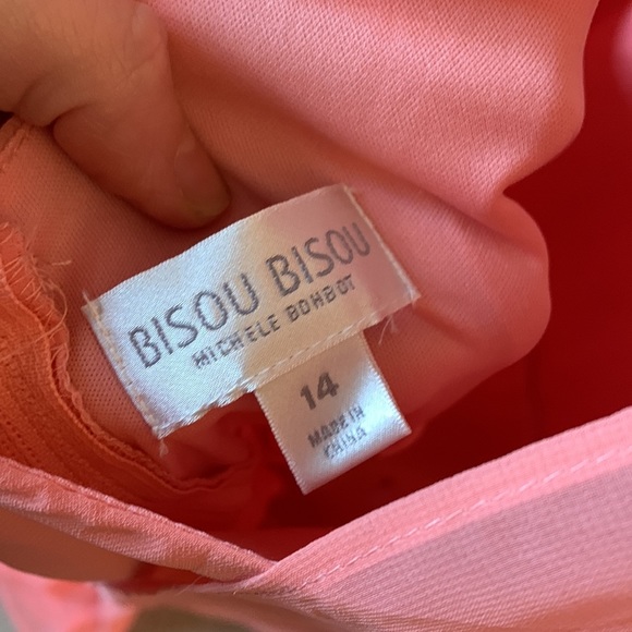 Bisou Bisou Light Pink High Low Hem Dress Size 14 - Picture 7 of 9